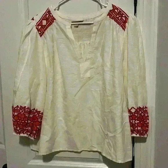 Knox Rose size L Peasant Shirt 70s style - Picture 1 of 7